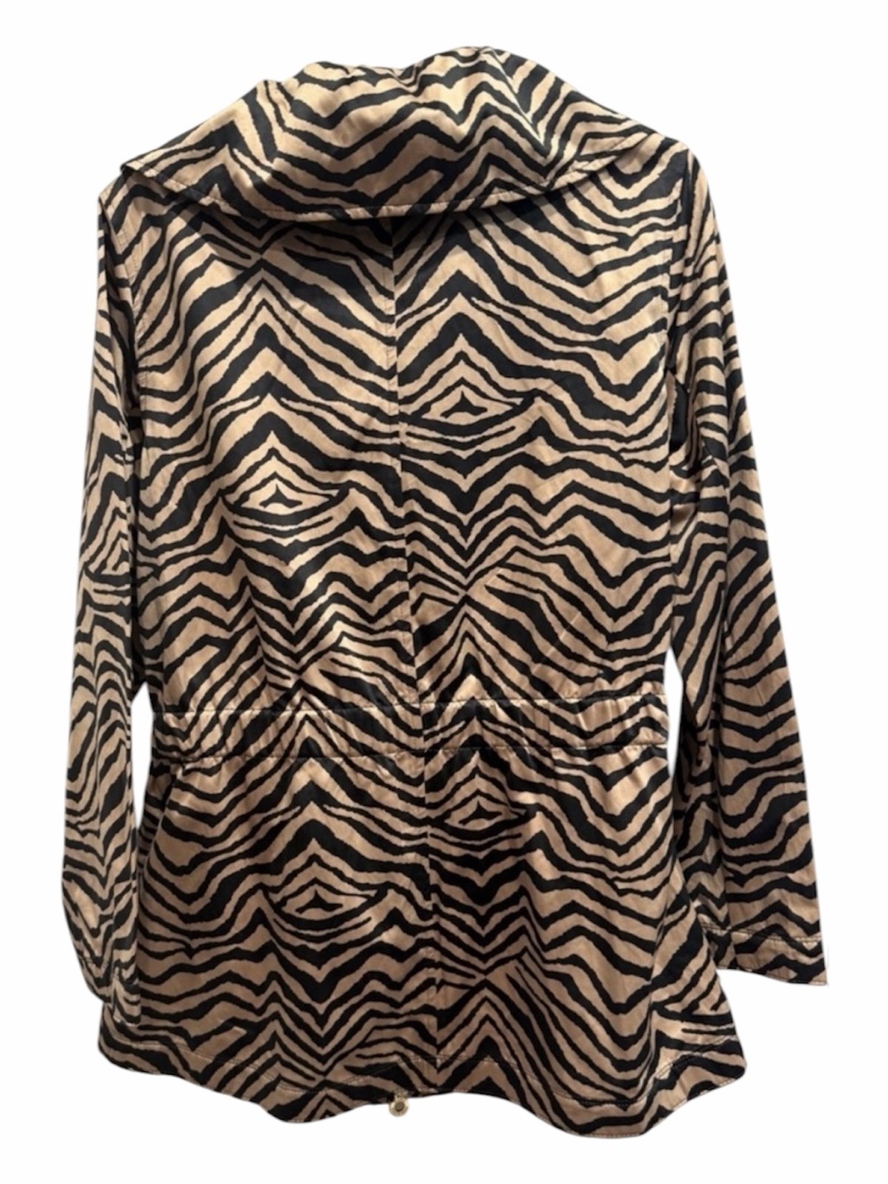 Dana Buchman Zebra Print Jacket - Belted. Size L - Elegant. Very Gently used. - Picture 3 of 6